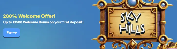 Skyhills Casino Welkomstbonus